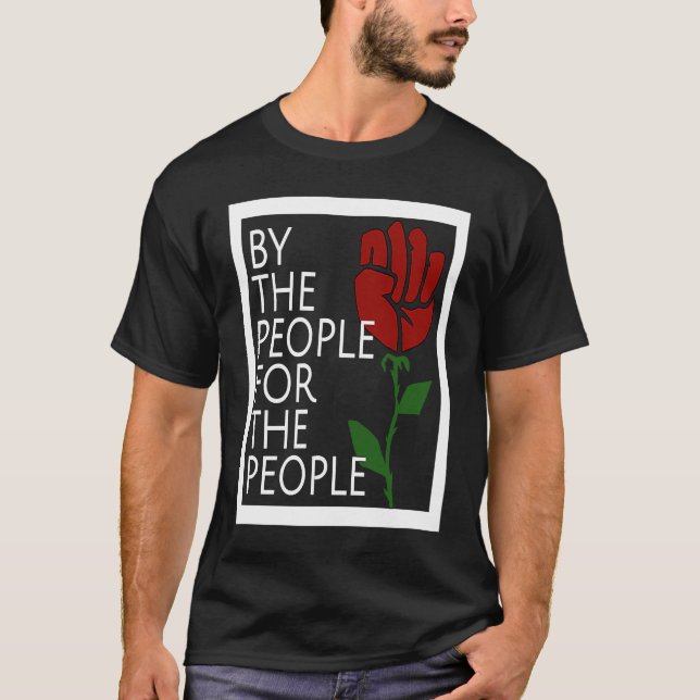 T-shirt Symbole de la première manifestation pro-démocrate (Devant)