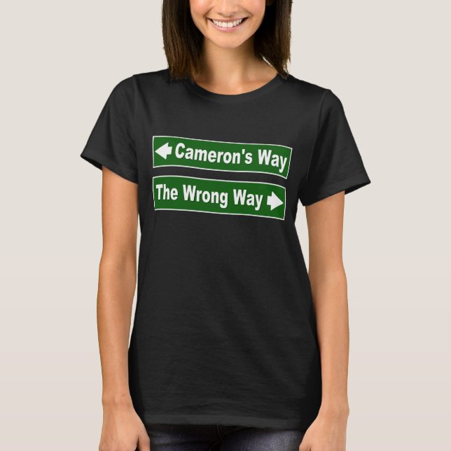 T-shirt Symbole de la rue Way de Cameron Clan Shirt (Devant)