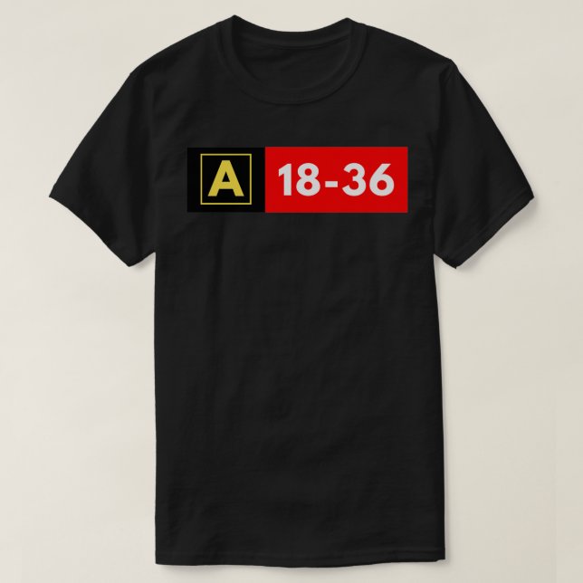 T-shirt Symbole de la voie de circulation de l'aéroport  (Design devant)