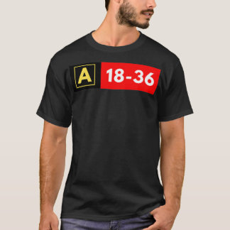 T-shirt Symbole de la voie de circulation de l'aéroport 