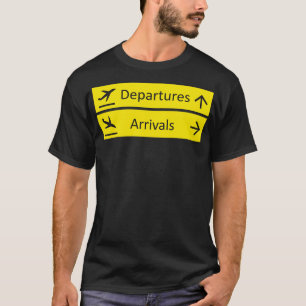 T-shirt Symbole de l'aéroport des Départs et Arrivées
