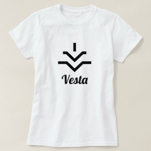 T-shirt ⚶ Symbole de l'astéroide Vesta