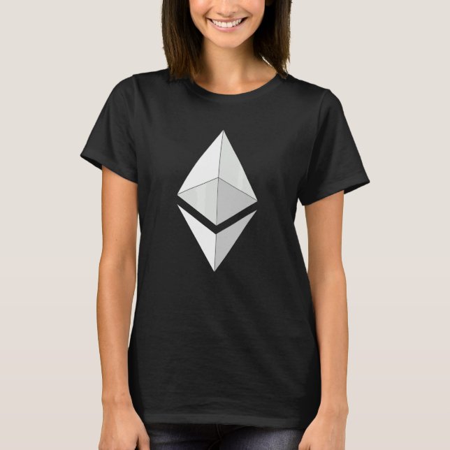 T-shirt Symbole de l'Ethereum blanc (Devant)