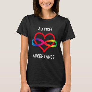 T-shirt Symbole de l'infini pour la neurodivergence Accept