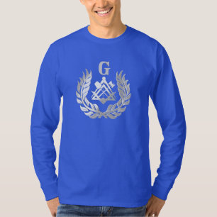T-shirt Symbole de maçonnerie en argent