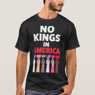 T-shirt Symbole De Manifestation No Kings In America Depui