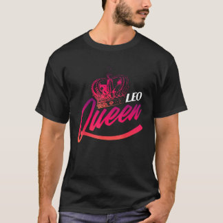 T-shirt Symbole de naissance Leo Queen Astrologie