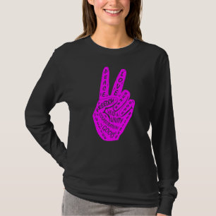 T-shirt Symbole de paix Faire de la paix pas de la guerre