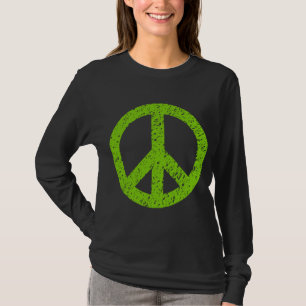 T-shirt Symbole de paix griffonné - vert de Martien
