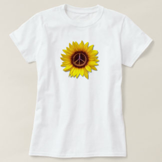 T-shirt Symbole de paix intérieure Tournesol Fleur d'Ukrai