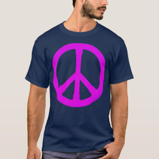 T-shirt symbole de paix pourpre