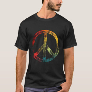 T-shirt Symbole de paix Retro Design Symbole de paix
