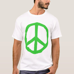 T-shirt Symbole de paix rude - vert