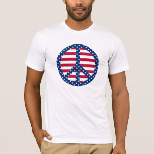 T-shirt Symbole de paix Stars & Stripes T