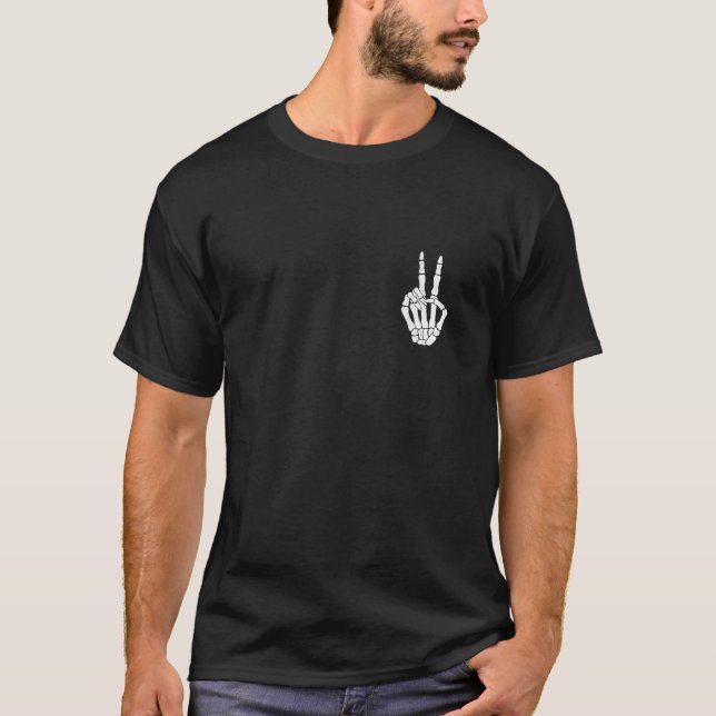 T-shirt SYMBOLE DE PÂTE Squelette Squelette Halloween Crea (Devant)