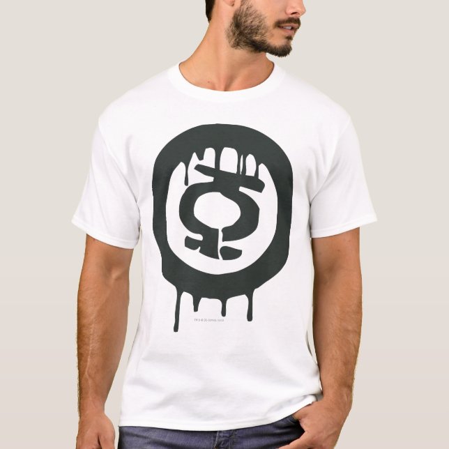 T-shirt Symbole de peinture à lanterne verte (Devant)