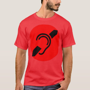 T-shirt Symbole de perte auditive