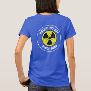 T-shirt Symbole de radiation rayonnant Joie depuis 2025 Gr