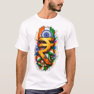 T-shirt Symbole de roupies indiennes
