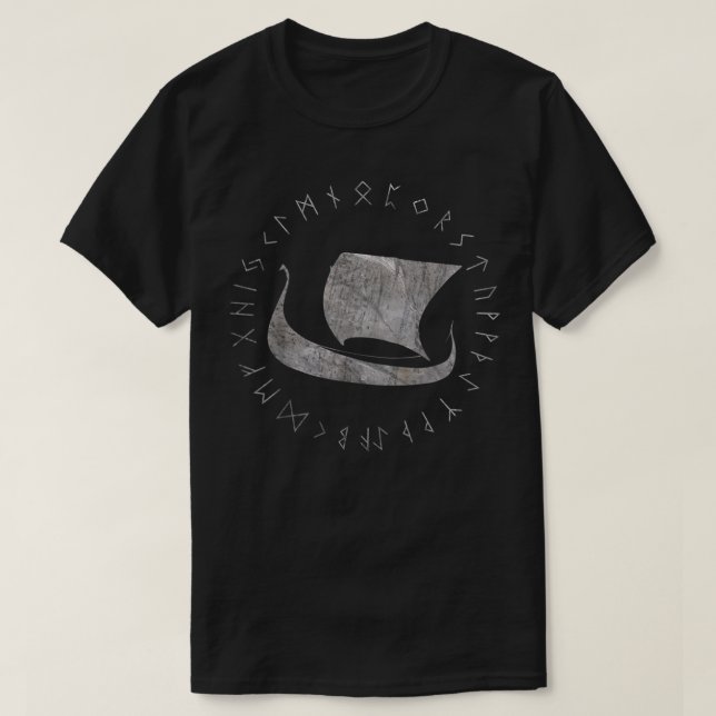 T-shirt Symbole de Spirit Ship Sailing Viking Nordic Sign  (Design devant)