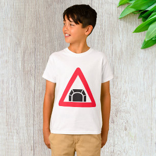 T-shirt Symbole de trafic du panneau d'avertissement du tu