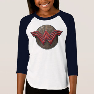 T-shirt Symbole de Wonder Woman sur les cercles concentrés