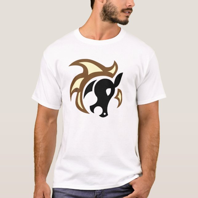 T-shirt Symbole de zodiaque de cheval (Devant)