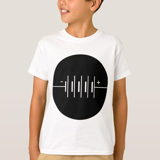 T-shirt Symbole des piles cerclées (Devant)