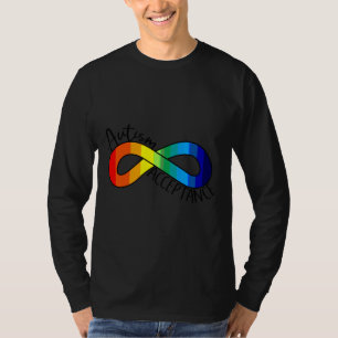 T-shirt Symbole d'infini arc-en-ciel