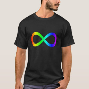 T-shirt Symbole d'infini arc-en-ciel