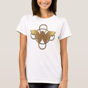 T-shirt Symbole d'or Wonder Woman sur Lasso