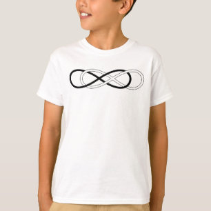 T-shirt Symbole double infini - noir & blanc