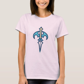 T-shirt Symbole du Dague à aile de chauve-souris sarcelle