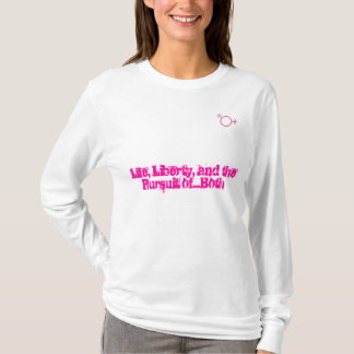 T-shirt symbole du dos, Vie, Liberté, et... - Customisé
