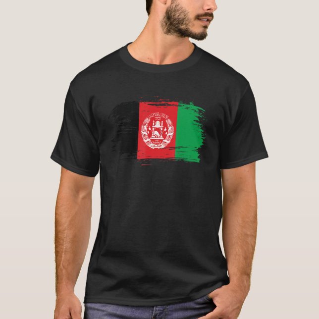 T-shirt Symbole du drapeau afghan (Devant)