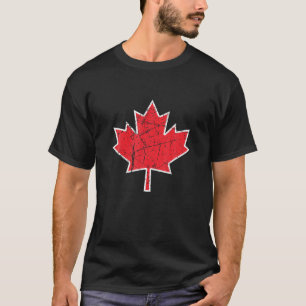 T-shirt Symbole du drapeau canadien Feuille d'érable Pays 