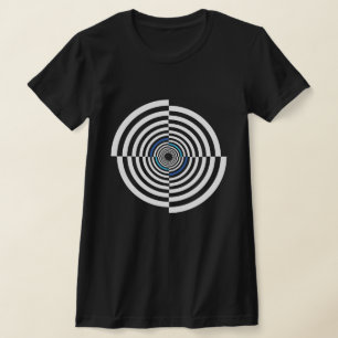 T-shirt symbole du mauvais œil, illusion d'optique