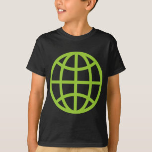 T-shirt Symbole du monde - Martian Green