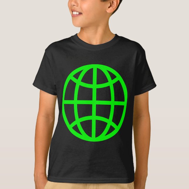 T-shirt Symbole du monde - Vert (Devant)
