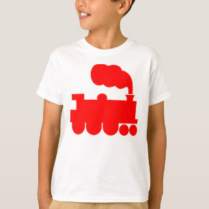 T-shirt Symbole du train à vapeur - Rouge
