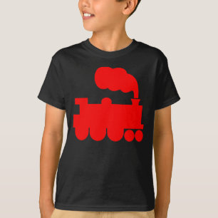 T-shirt Symbole du train à vapeur - Rouge
