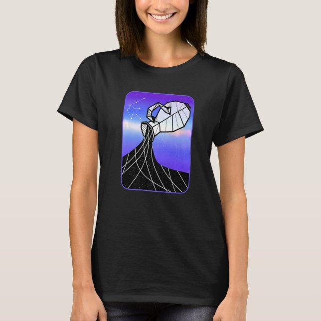 T-shirt Symbole étoile Aquarius Water Jug Astrologie Horos (Devant)