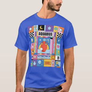 T-shirt Symbole Extraordinaire Aquarius Funny Retro Zodiac