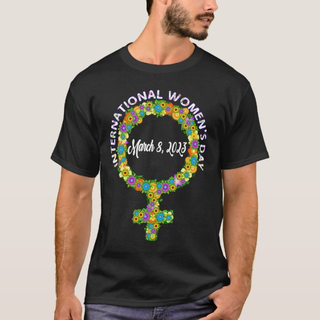 T-shirt Symbole féminin de la Journée internationale de la (Devant)