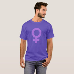 T-shirt Symbole féminin de puissance violette