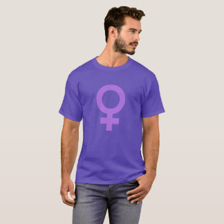 T-shirt Symbole féminin de puissance violette