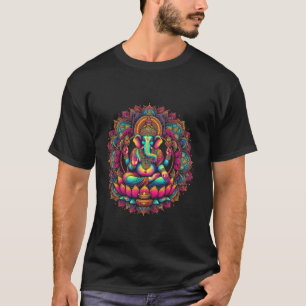 T-shirt Symbole Ganesh Yoga Hindou Dieu Éléphant Ganesha P