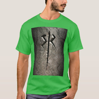 T-shirt Symbole gravé en pierre de la cage Berserkers