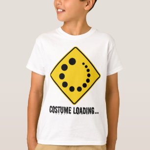T-shirt Symbole Halloween Chargement Route Jaune