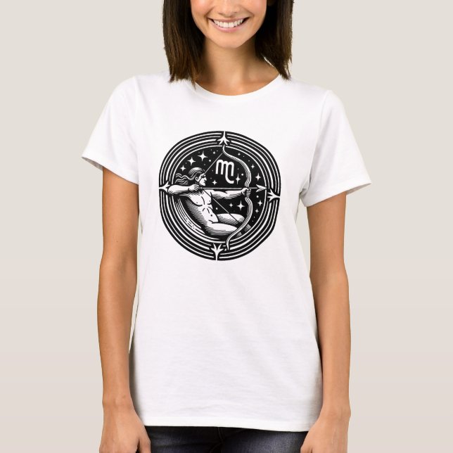 T-shirt SYMBOLE Horoscope Sagittarius Archer Symbole (Devant)
